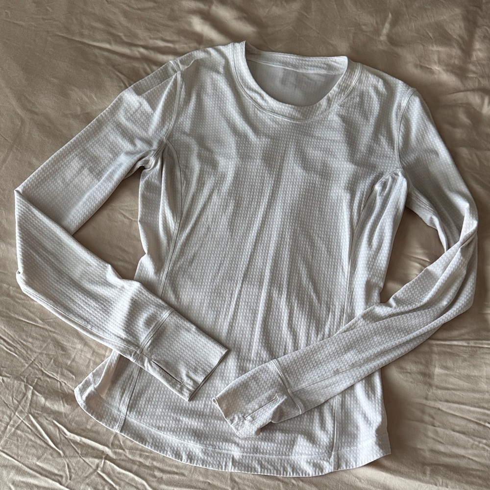 Lululemon Women's White Long Sleeve Top